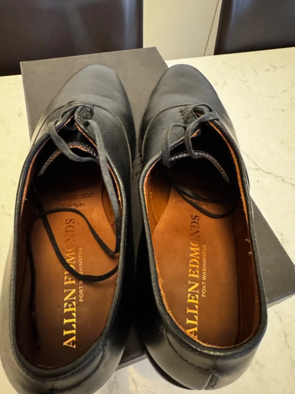 Allen Edmunds Carlyle Black 10.5 D Worn Once